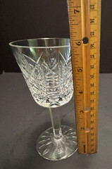 Waterford Crystal CLARE Pattern Claret Wine Glass Cut Foot