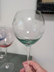 Vintage Lenox Butterfly Meadow Etched Balloon Goblets Set of 4 Different Colors