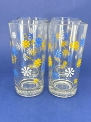 4 Vintage 5.5″ Vidosa Venezuela Water Glasses designed by Vondel Glasses Tumbler