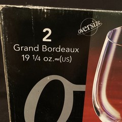 Vtg Luminarc Grand Bordeaux Wine Glasses | Oversize Set of 2 | Made In France