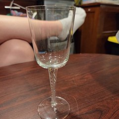 Sherry/Port Glass With Air Twisted Stem