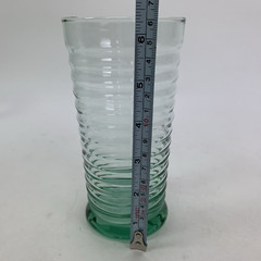 Libbey Sirrus Spanish Green Ribbed Cooler Tumbler 16 oz Set of 4 New with Tag