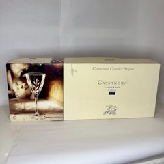 VINTAGE NIB Cristal d’ Arques set of (6) NIB 4 oz sherry glasses 24%