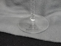 3 Ultra Large Bella Lux Glasses Wedding Toast Martini Cosmo Wine Optic Paneled