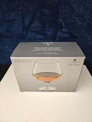 NEW Luigi Bormioli Michelangelo 24.25 oz Crystal Napoleon Brandy Snifters Italy