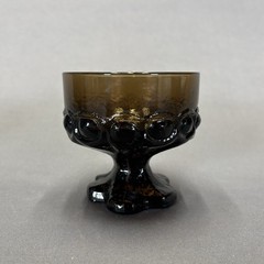 Tiffin Franciscan Madeira Smoke Brown Champagne Glass Tall Sherbet 3 5/8″ Set 4