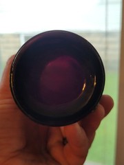 Nice Purple Dugan Carnival Glass Heavy Iris Pattern Tumbler