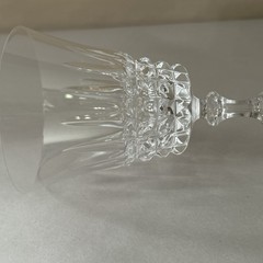 3 Cristal d’Arques Tuileries Villandry Crystal 8 Ounce Water Goblets 6 1/8″