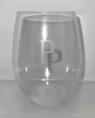 RIEDEL «P» Etched O Wine Tumbler Cabernet/Merlot Stemless Wine Glass B*J