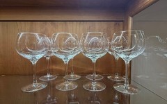 Vintage Tiffany & Co Crystal Water Goblet Wine Glass 7 Inch Stem-3 Inch opening