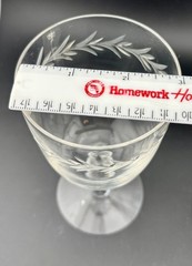 Fostoria Holly Clear Low Water Goblets Pair