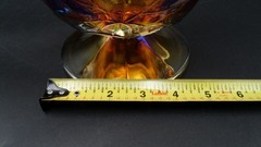 Indiana Carnival Glass Pitcher Gold Iridescent Harvest Grapes Leaves Vintage