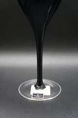 Set of 2 JOHN ROCHA Waterford Crystal Black Cut Red Wine Glasses Original Box