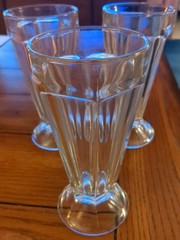 3 Vintage Heavy Duty Dessert Glasses