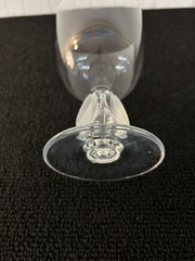 Wine Glasses No. 5 Bellini Model In Lalique Crystal H: 13.5 Cm