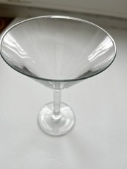 Clear Martini Champagne Wine Glass 7 “ Tall