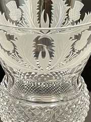 SET 6 ENDINBURGH CRYSTAL THISTLE 5 1/4″ WINE GLASSES