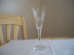 WATERFORD CRYSTAL MILLENNIUM UNIVERSAL FLUTE 5 TOAST SIGNED BY ARTISAN M VEREKER