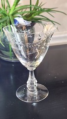 Set of 6 TIFFIN FRANCISCAN «Montecarlo» Crystal Water Goblets / Glasses 10oz 6″