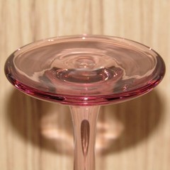 Libbey Glass Company Premiere Plum Pink Tulip Shape 7-1/4″ Wine Goblet