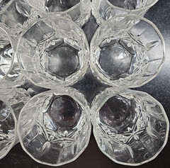 (12) Cristal D’Arques Brighton Old Fashioned Set Vintage Clear Whiskey Rocks Lot