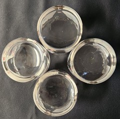 Poker Double Old Fashion Whiskey Lowball Glasses – Set of Four