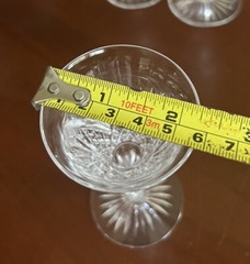 Libbey Strawberry Diamond Brilliant Cut Glass Set Of 3