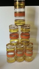 Set 6 Culver MCM Yellow/ Green Orange 22 Kt Band 7 Therma Jac Holders