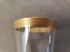 Rare Vintage Tiffin Gold Encrusted Rim Wine Glass. 1930´s-1940´s