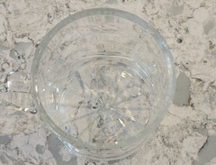 Vintage Iowa Precision Taunton Cut Crystal Beer Tankard Pint Glass Mug Poland