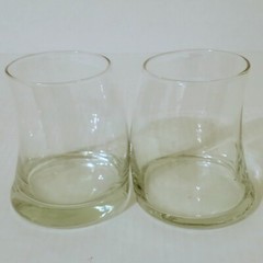Libbey Clear Glass Swerve Double Old-Fashioned Rocks Glasses 14oz Set of 2
