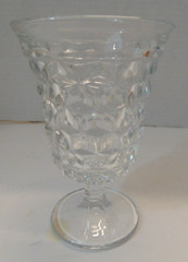 Vtg Set of 4 Fostoria American Clear Goblet Water Drinking Glasses Footed 5 1/2″