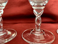 Vintage Open Twist Stem Iced Tea Gobletl Set of 4