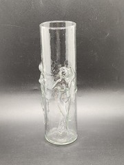 Vintage La Femme 3D Naked Nude Lady Woman Drinking Glass Decor 9″ Tall
