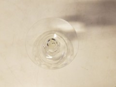 Vintage Crystal Glass Set of 12 Clear Decorative Champagne Glasses