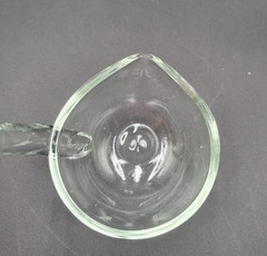 Vintage L.E. Smith Glass 12″ Punch LADLE Single Spout Handblown