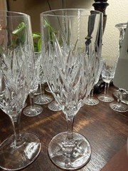 Gorham Crystal STAR BLOSSOM (2) Iced Tea Glasses MINT Condition Priced to SELL