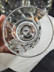 Set Of 2 Libbey 5212 Hoffman House Thick Glass Thumbprint Goblet 12 oz. 6.25”