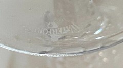 Set of 2 WATERFORD CRYSTAL MILLENNIUM Dove PEACE CHAMPAGNE TOASTING FLUTES