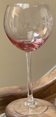Set of FOUR Lenox Crystal BUTTERFLY MEADOW Balloon Wine Goblets EXCELLENT