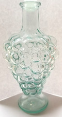 Vintage Imperial Glass Decanter Grape Pattern Original Glass Stopper Italy