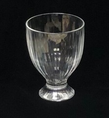 VILLEROY BOCH ARTESANO ORIGINAL GRIS WINE WATER GLASS STOUT PEDESTAL FOOT 4 7/8″