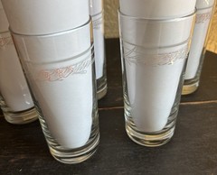 VTG Corelle Coral Tulip Rose Tumblers Water Glasses – 7