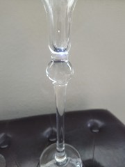 A Pair Of Two 11.75″ Crystal Cordial Glasses