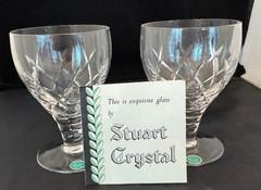 STUART CRYSTAL MELROSE GIN AND TONIC GLASSES – SET OF 6 – NOS