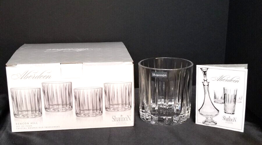Aberdeen Shannon Crystal Whisky glasses, set of 4.. Godinger. » Beacon Hill «
