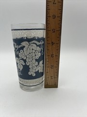 Hazel Atlas grapevine tumbler glasses Blue And White Grapevine Design