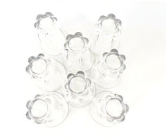 Duncan Miller Canterbury Set EIGHT FLAT TUMBLERS Wine Whiskey Juice Glass 4.5″
