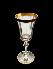 2 Vintage Tiffin Franciscan Minton Optic 7-5/8” Wine Water Goblets Glasses