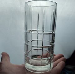 Anchor Hocking Tartan Manchester Clear Glass Iced Tea Tumblers Set Of 6 VTG